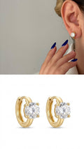 Gold Emerald Cut Green Cz Bezel Stud Earrings wholesale jewelry VIP 14K EARRINGS  Catwalk Jewellery Europe