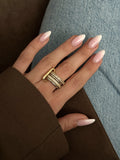 Gold Stackable Ring Stainless Steel Waterproof Trendy Wholesale Myaccessories wholesale jewelry RINGS Catwalk Jewellery Europe