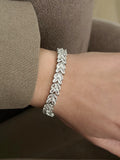Silver Marquise Cut Cz Tennis Bracelet wholesale jewelry BRACELETS  Catwalk Jewellery Europe