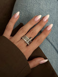 Gold Stackable Ring Stainless Steel Waterproof Trendy Wholesale Myaccessories wholesale jewelry RINGS Catwalk Jewellery Europe