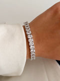 Silver Large Oval Cut Cz Tennis Bracelet wholesale jewelry BRACELETS  Catwalk Jewellery Europe