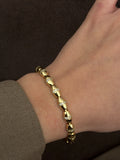 Gold Cz Pave Barrel Link Bracelet wholesale jewelry BRACELETS  Catwalk Jewellery Europe