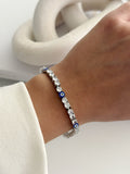 Silver Round Cut Cz Evil Eye Motif Tennis Bracelet wholesale jewelry BRACELETS  Catwalk Jewellery Europe