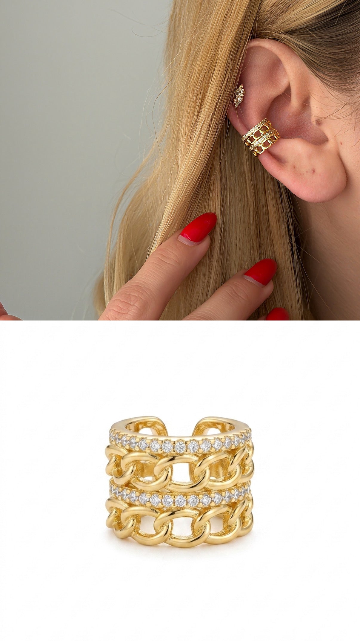 Ear Cuff Stainless Steel Waterproof Trendy Wholesale Myaccessories wholesale jewelry EARCUFFS  Catwalk Jewellery Europe