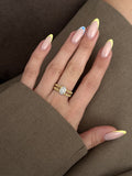 Gold Stackable Ring Stainless Steel Waterproof Trendy Wholesale Myaccessories wholesale jewelry RINGS Catwalk Jewellery Europe