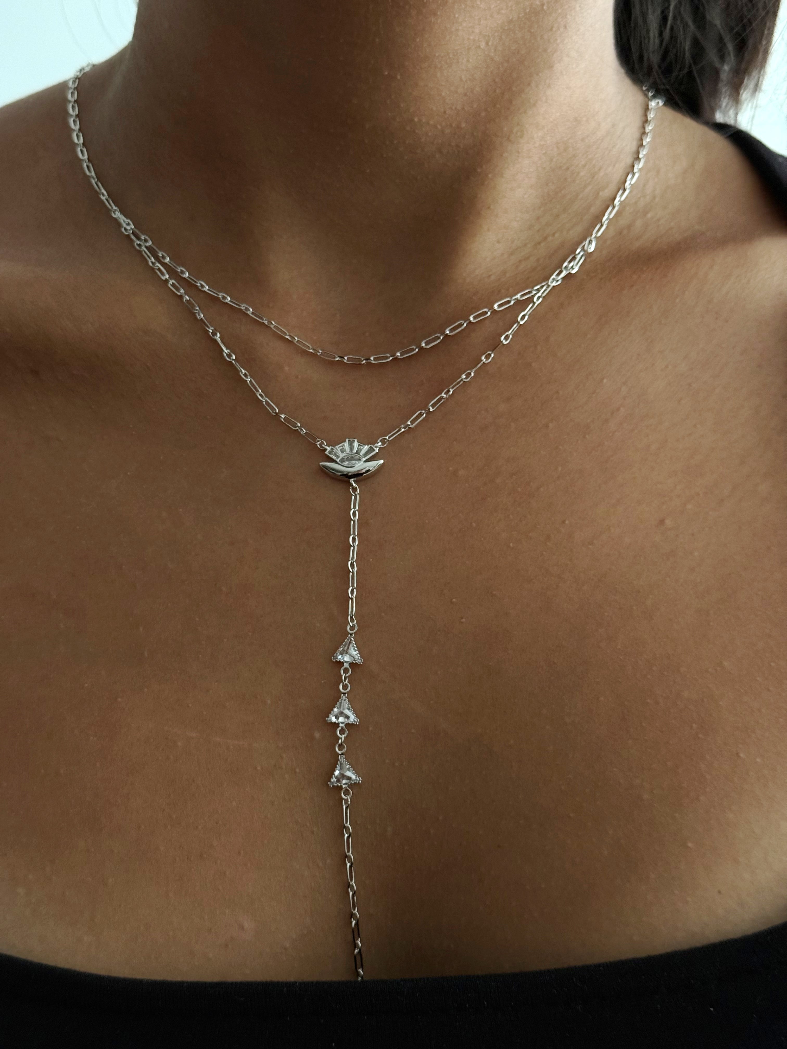 Y Necklace Stainless Steel Waterproof Layered Trendy Wholesale Myaccessories wholesale jewelry Y NECKLACE Catwalk Jewellery Europe