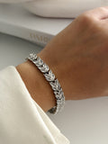 Silver Marquise Cut Cz Tennis Bracelet wholesale jewelry BRACELETS  Catwalk Jewellery Europe
