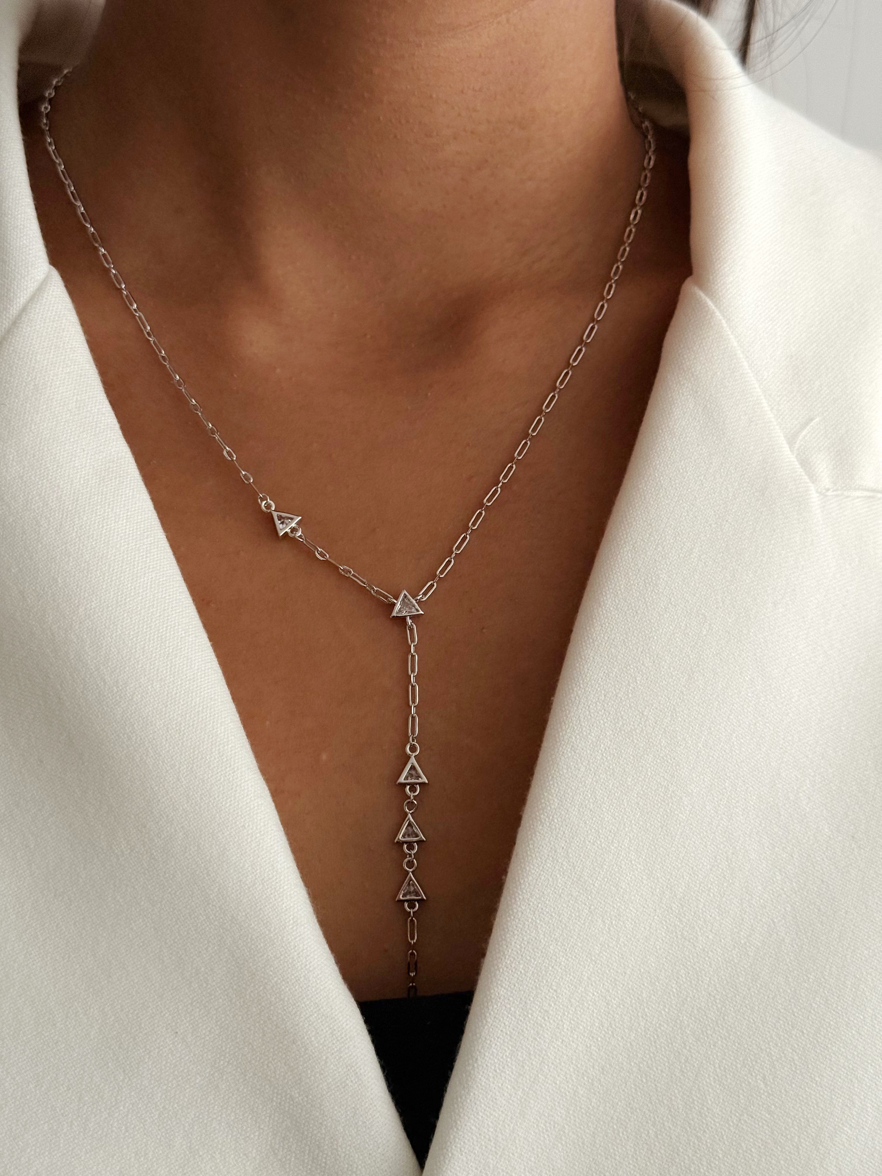 Y Necklace Stainless Steel Waterproof Layered Trendy Wholesale Myaccessories wholesale jewelry Y NECKLACE Catwalk Jewellery Europe