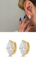 Gold Round Cz Solitaire Huggie Earrings wholesale jewelry VIP 14K EARRINGS  Catwalk Jewellery Europe