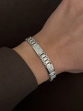 Silver Cz Pave Watch Band Link Bracelet wholesale jewelry BRACELETS  Catwalk Jewellery Europe