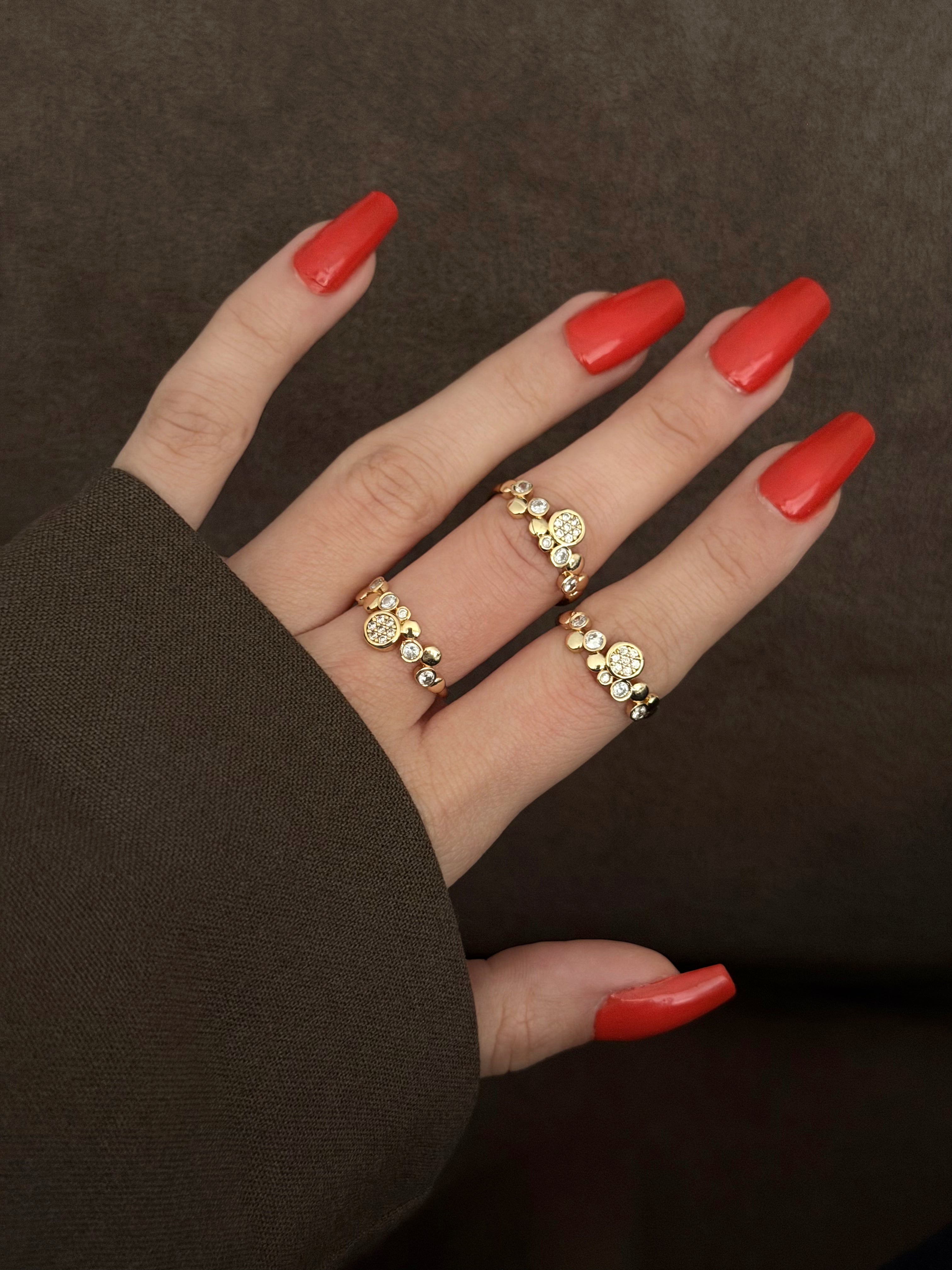 Gold Stackable Ring Stainless Steel Waterproof Trendy Wholesale Myaccessories wholesale jewelry RINGS Catwalk Jewellery Europe