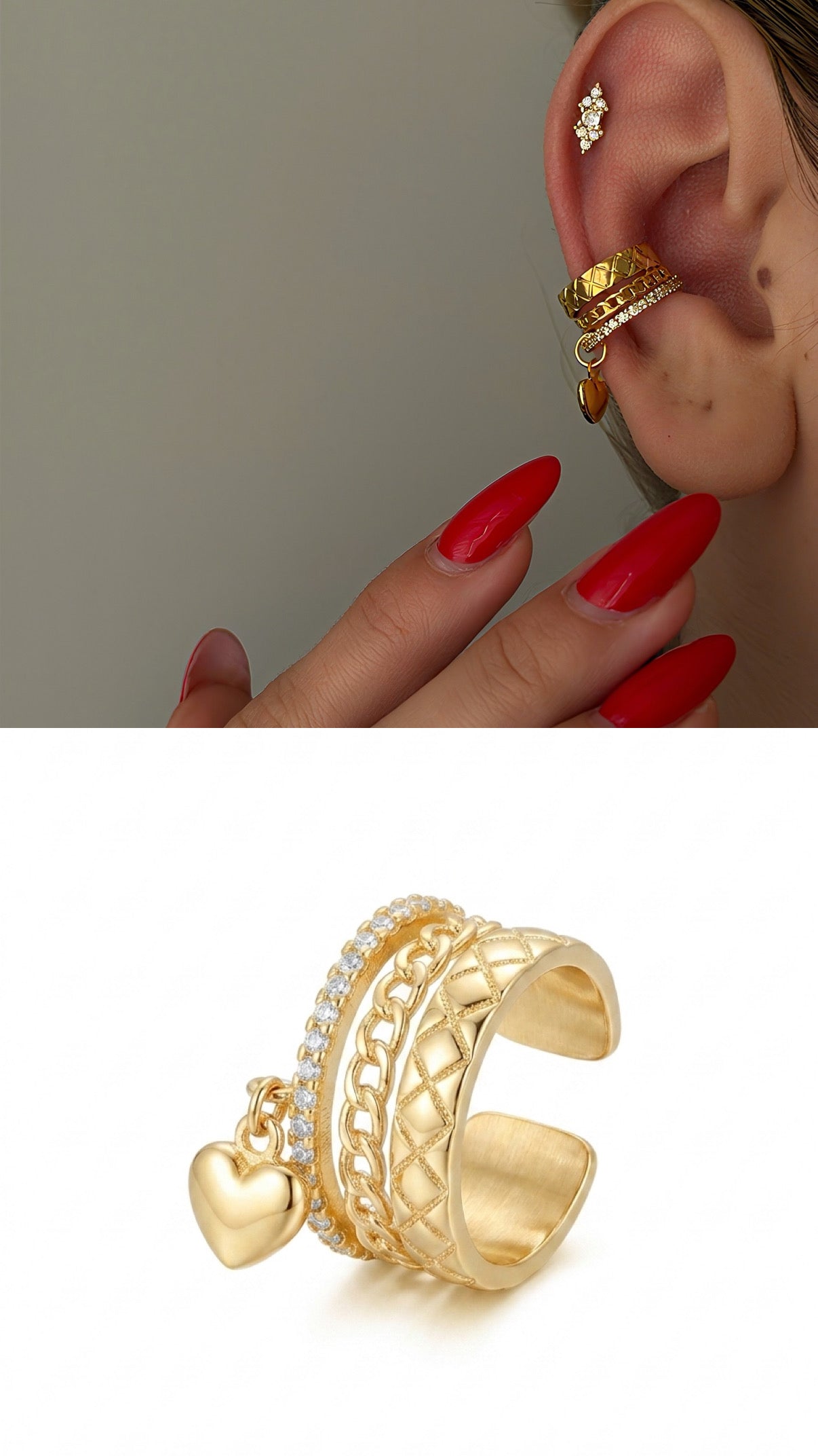 Ear Cuff Stainless Steel Waterproof Trendy Wholesale Myaccessories wholesale jewelry EARCUFFS  Catwalk Jewellery Europe