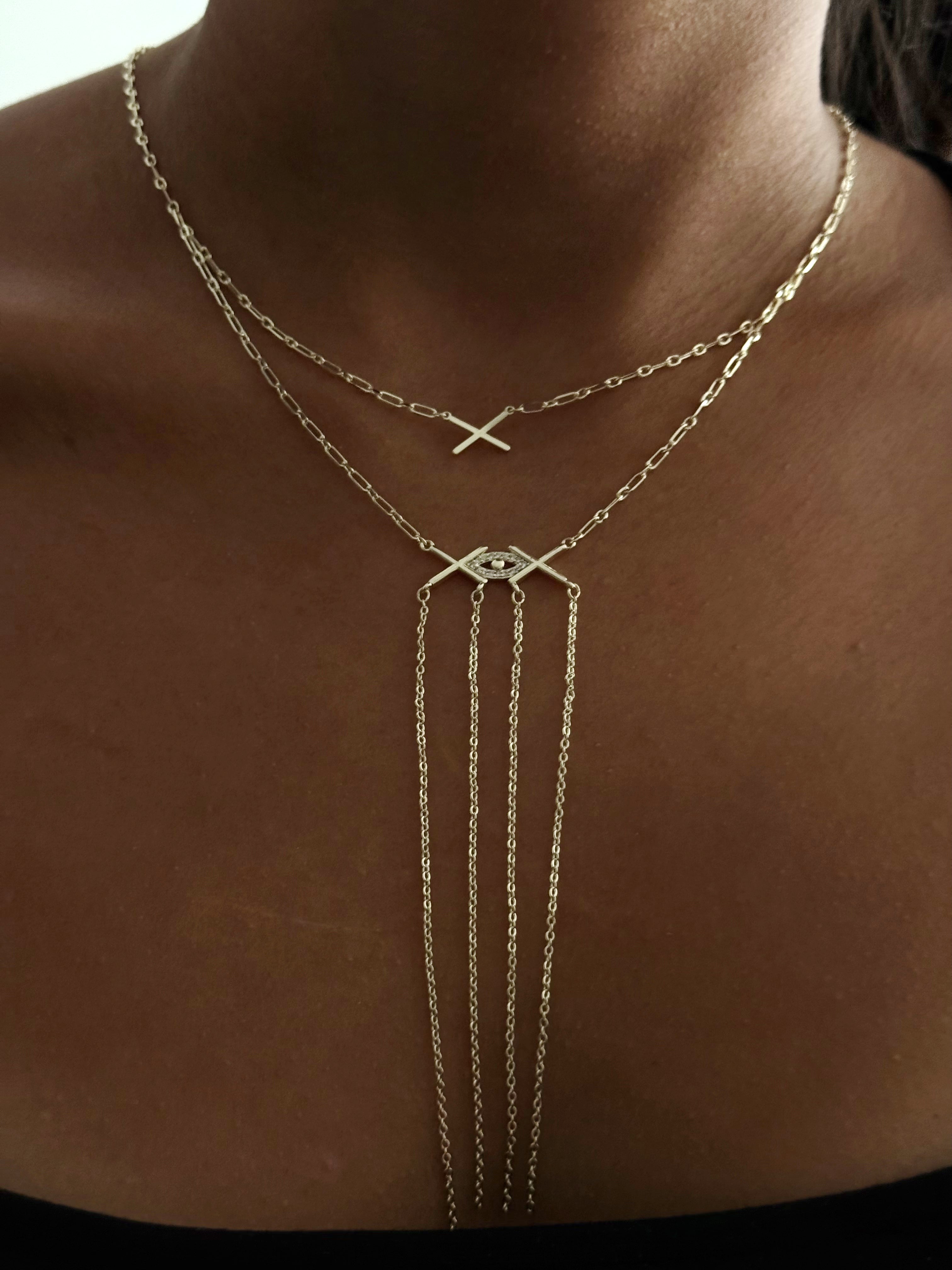 Y Necklace Stainless Steel Waterproof Layered Trendy Wholesale Myaccessories wholesale jewelry Y NECKLACE Catwalk Jewellery Europe
