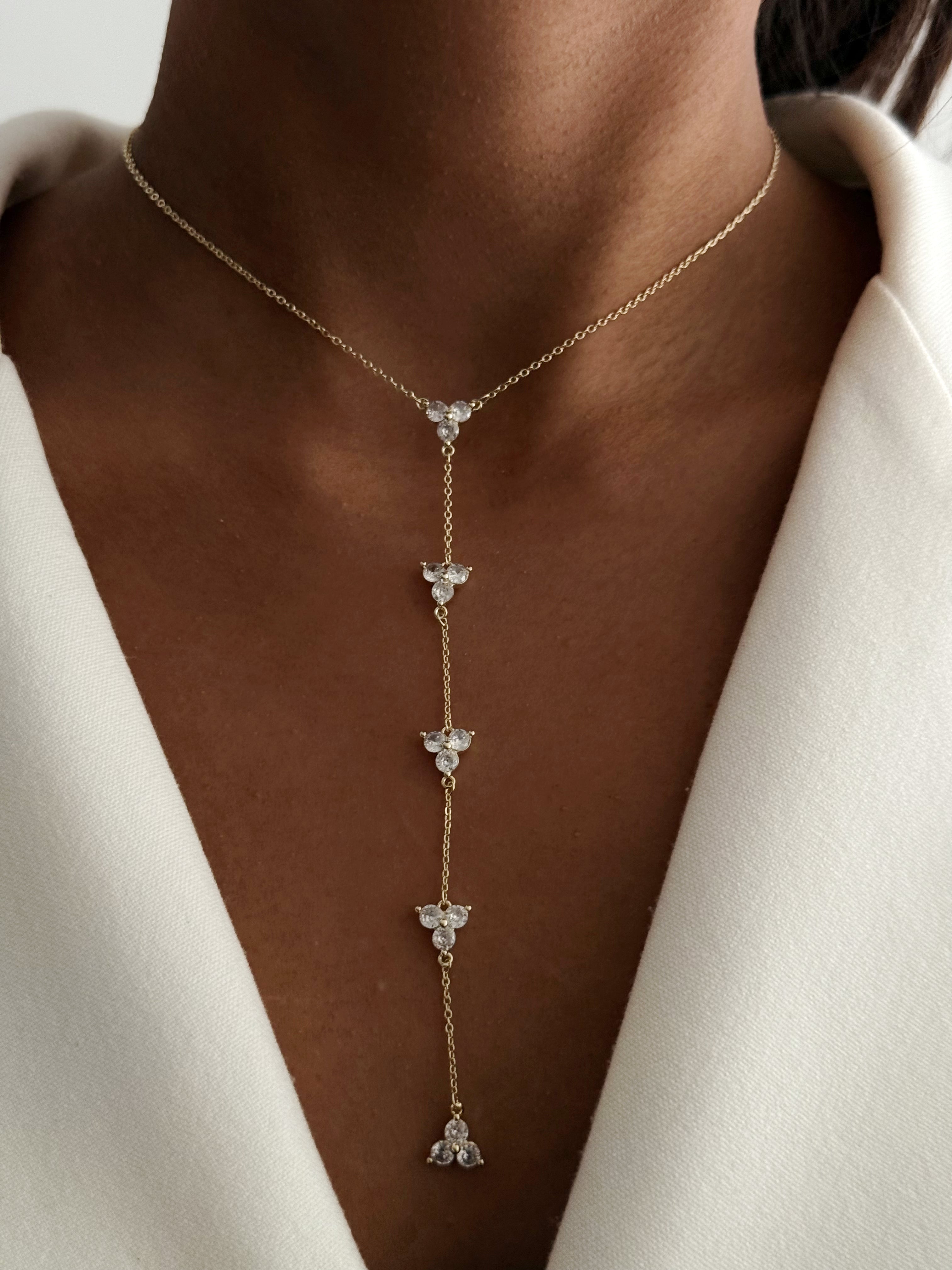 Y Necklace Stainless Steel Waterproof Layered Trendy Wholesale Myaccessories wholesale jewelry Y NECKLACE Catwalk Jewellery Europe