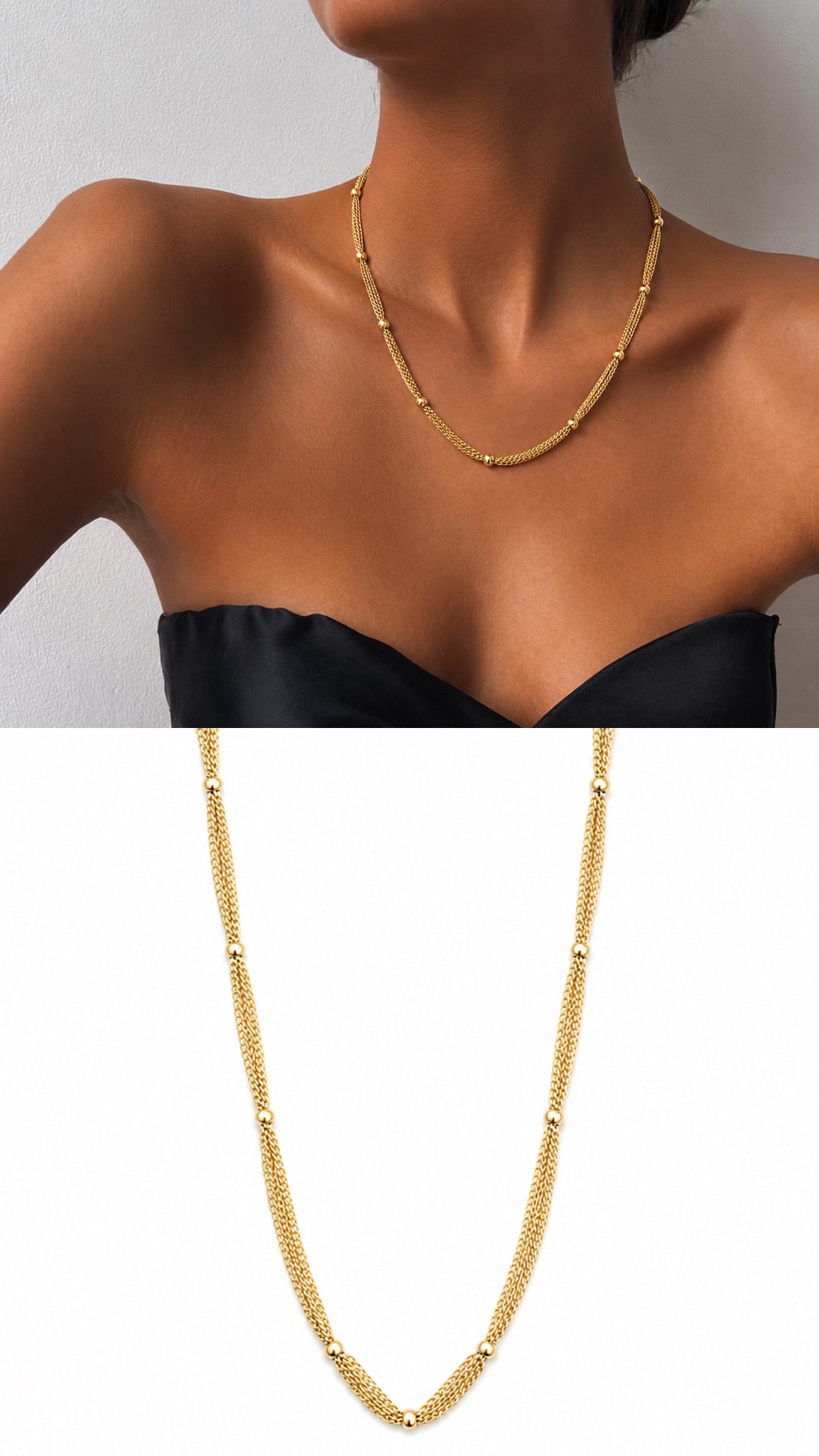 Necklace Stainless Steel Waterproof Layered Trendy Wholesale Myaccessories wholesale jewelry NECKLACE  Catwalk Jewellery Europe