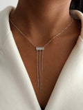 Y Necklace Stainless Steel Waterproof Layered Trendy Wholesale Myaccessories wholesale jewelry Y NECKLACE Catwalk Jewellery Europe